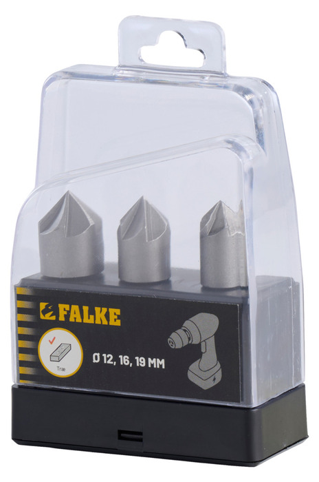 Falke forsenkingsbor 3 stk.